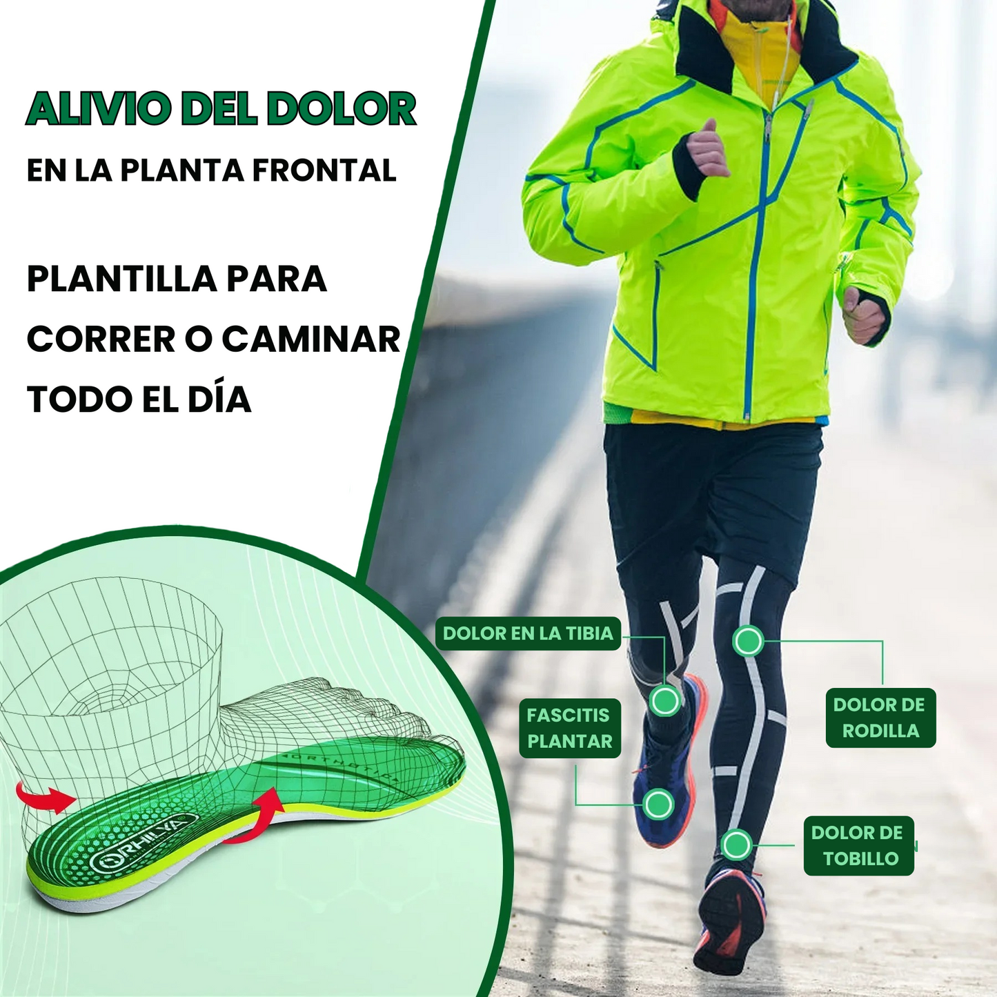 Plantilla Running Pie Cavo