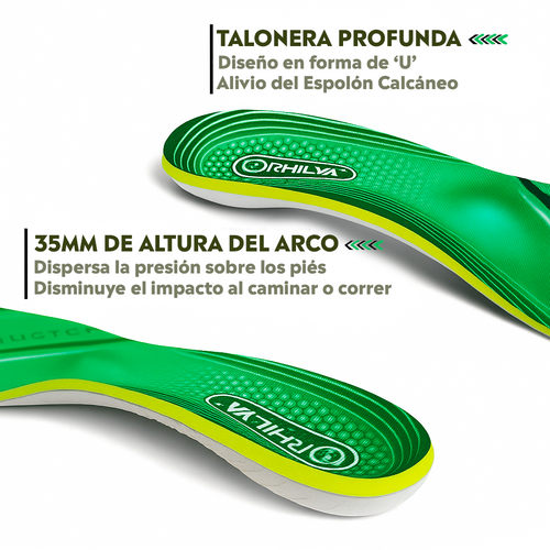 Plantilla para Pie Cavo - Uso Diario y Running